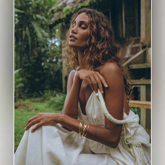 Aya Sacred Wear Boho Beach Macrame Wedding Dress - multi-way bohemian dress. - Picture 6 of 9